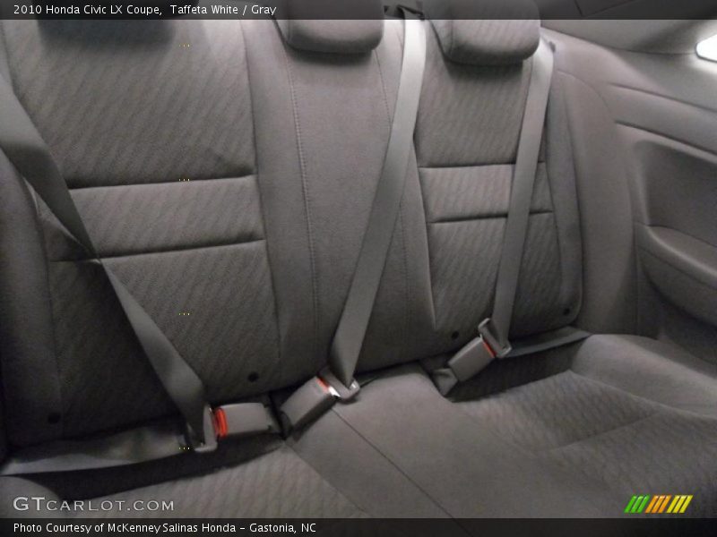 Taffeta White / Gray 2010 Honda Civic LX Coupe