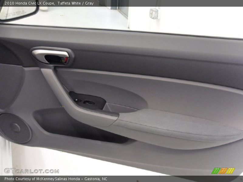 Taffeta White / Gray 2010 Honda Civic LX Coupe