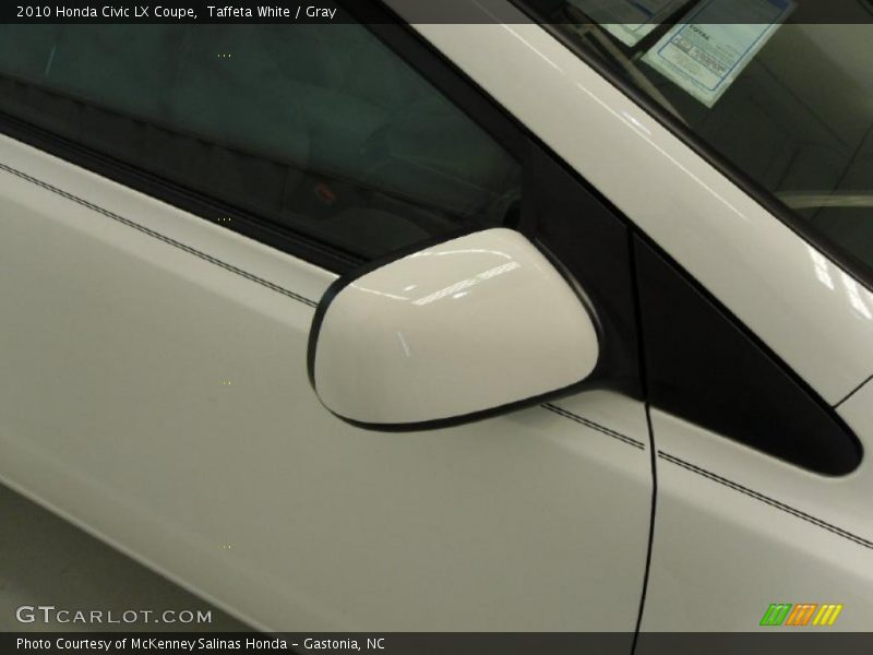 Taffeta White / Gray 2010 Honda Civic LX Coupe