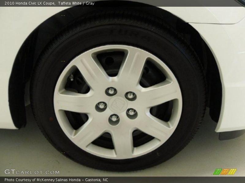 Taffeta White / Gray 2010 Honda Civic LX Coupe