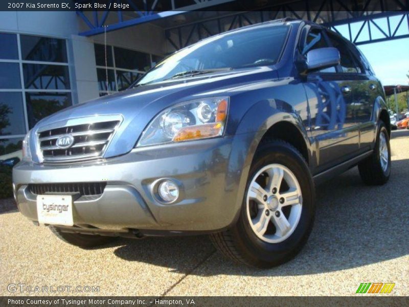 Spark Blue / Beige 2007 Kia Sorento EX