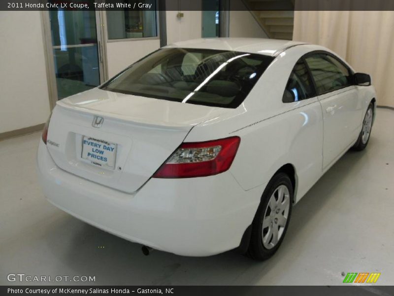 Taffeta White / Gray 2011 Honda Civic LX Coupe