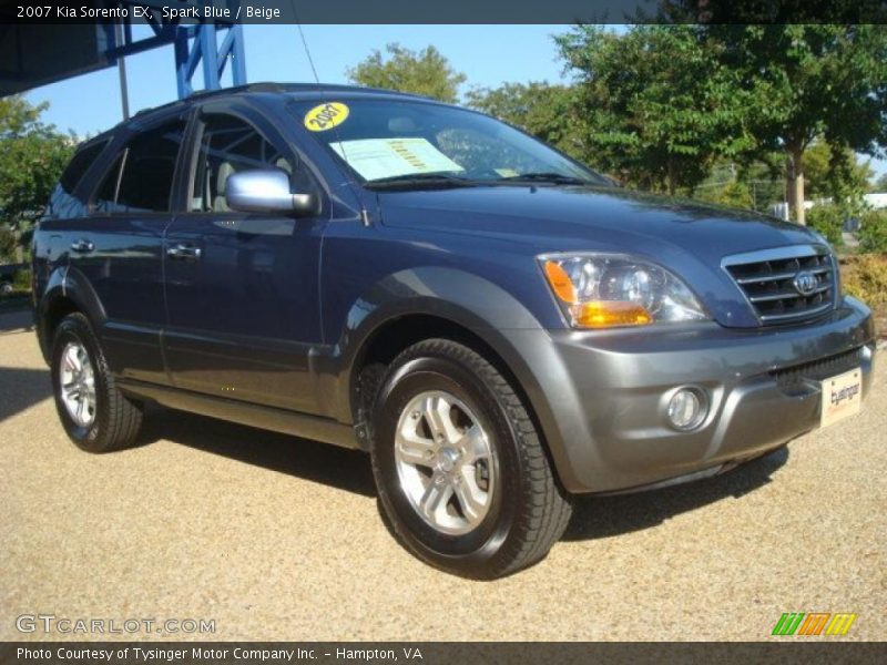 Spark Blue / Beige 2007 Kia Sorento EX