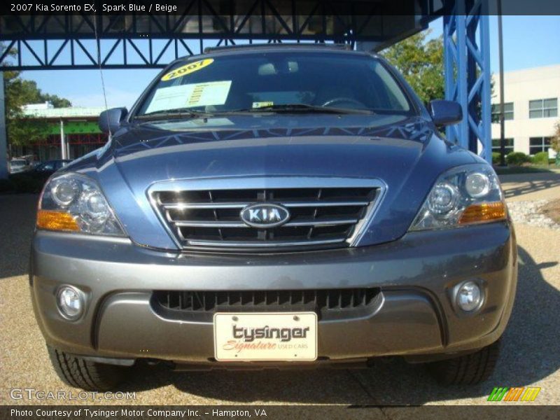 Spark Blue / Beige 2007 Kia Sorento EX