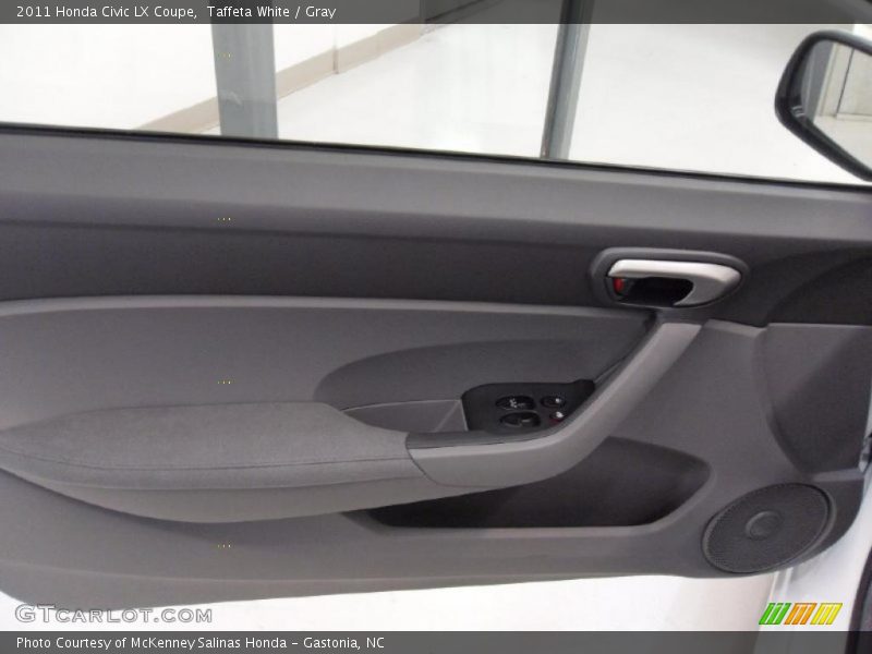 Taffeta White / Gray 2011 Honda Civic LX Coupe