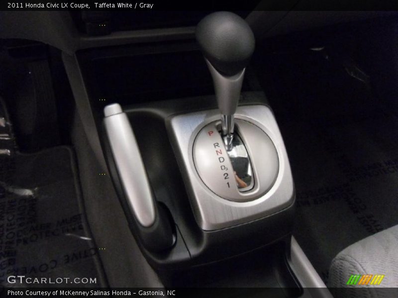 Taffeta White / Gray 2011 Honda Civic LX Coupe