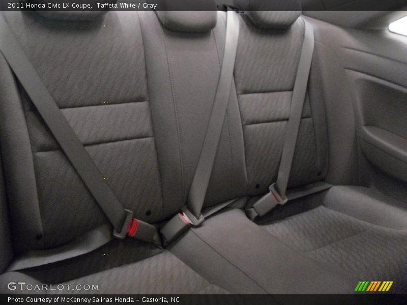 Taffeta White / Gray 2011 Honda Civic LX Coupe
