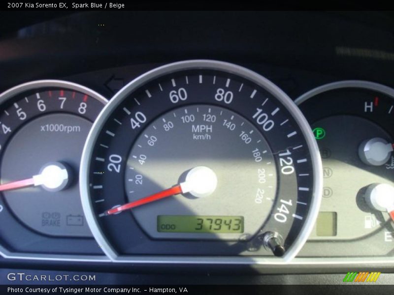 Spark Blue / Beige 2007 Kia Sorento EX
