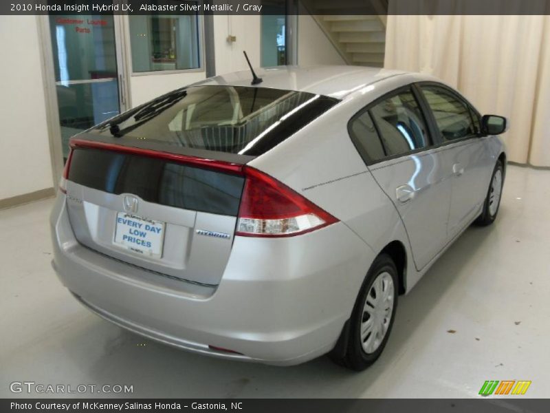 Alabaster Silver Metallic / Gray 2010 Honda Insight Hybrid LX