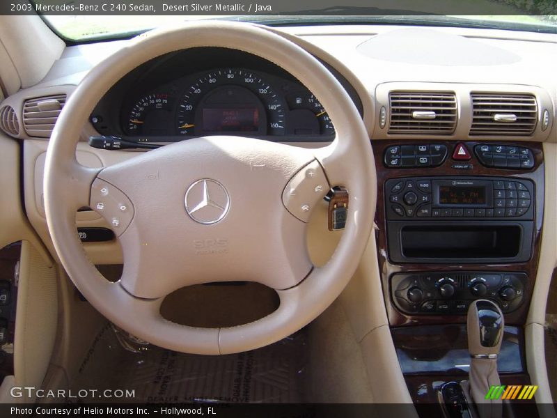 Desert Silver Metallic / Java 2003 Mercedes-Benz C 240 Sedan