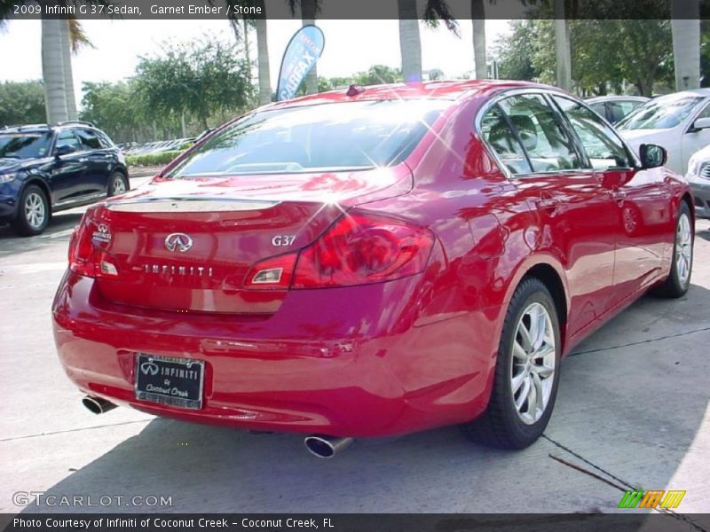 Garnet Ember / Stone 2009 Infiniti G 37 Sedan