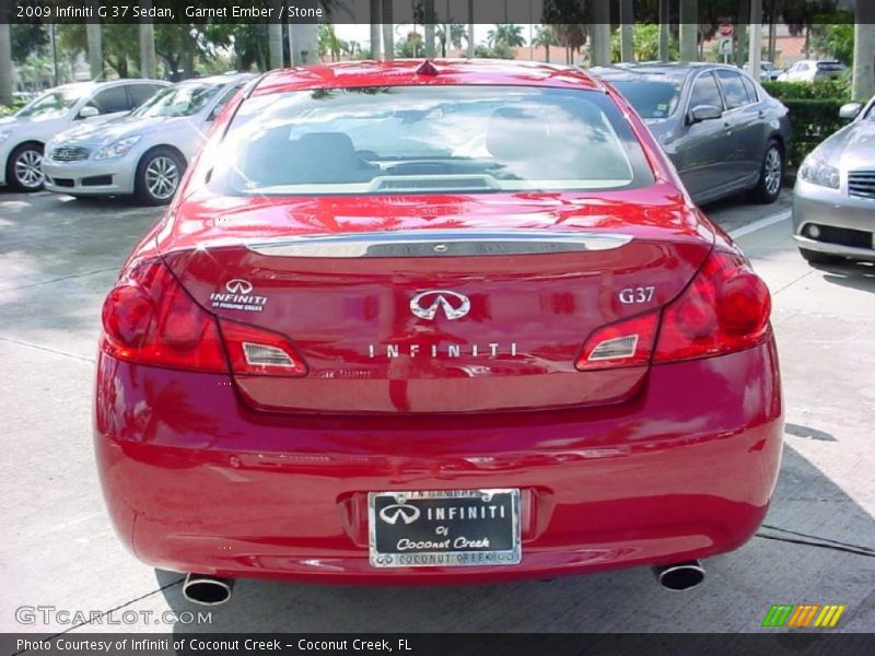 Garnet Ember / Stone 2009 Infiniti G 37 Sedan