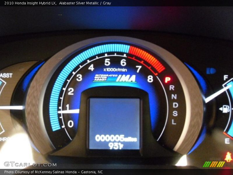 Alabaster Silver Metallic / Gray 2010 Honda Insight Hybrid LX