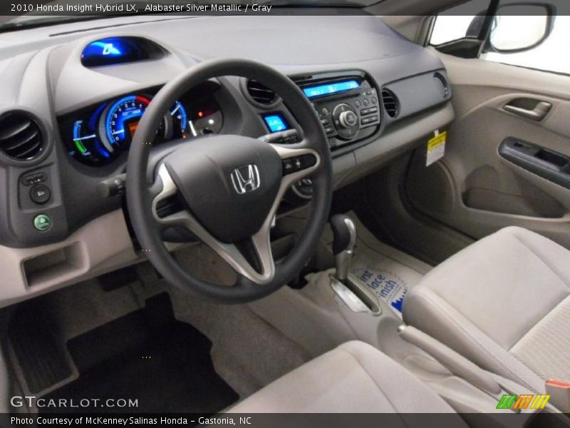 Alabaster Silver Metallic / Gray 2010 Honda Insight Hybrid LX