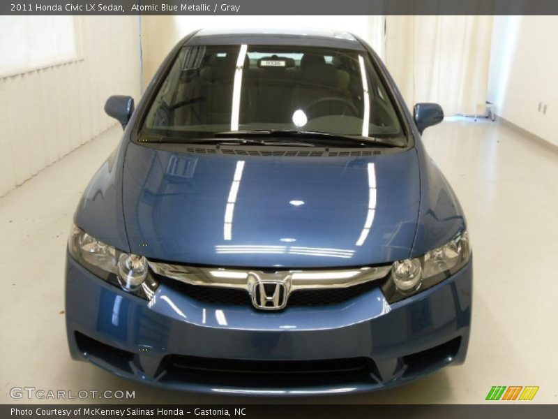 Atomic Blue Metallic / Gray 2011 Honda Civic LX Sedan