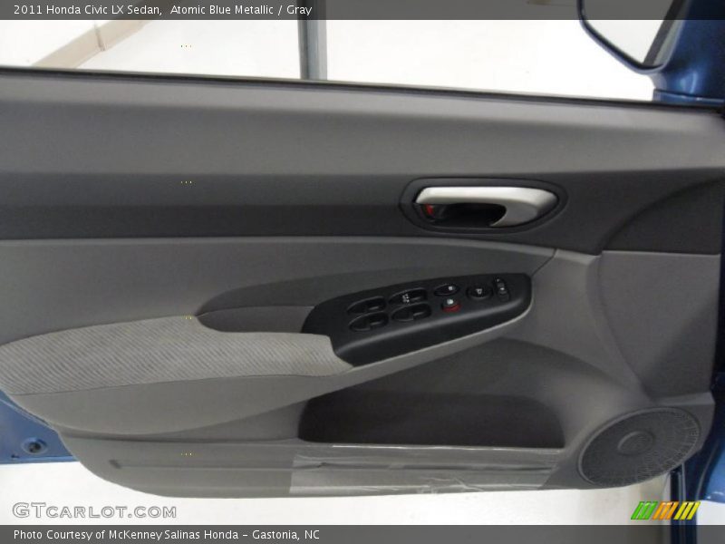 Atomic Blue Metallic / Gray 2011 Honda Civic LX Sedan