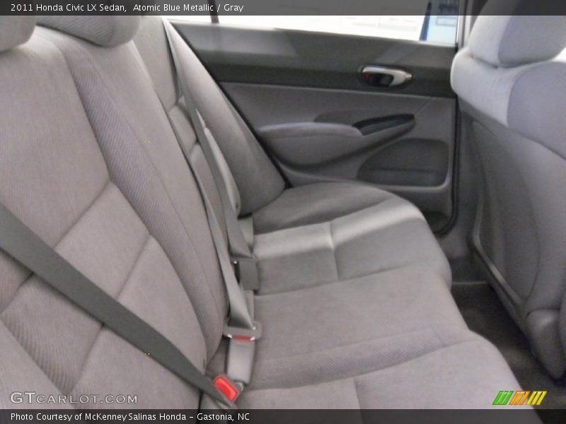 Atomic Blue Metallic / Gray 2011 Honda Civic LX Sedan