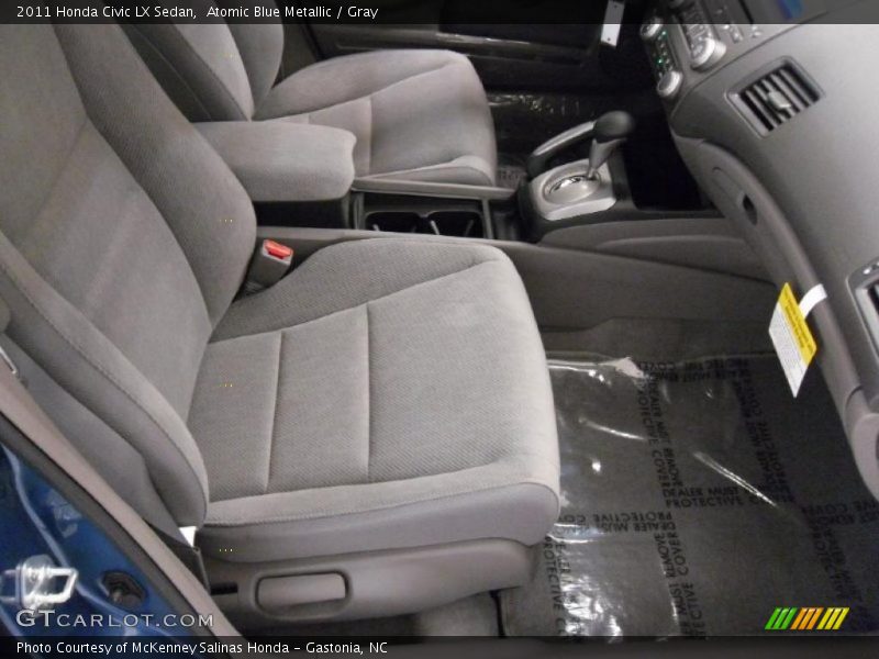 Atomic Blue Metallic / Gray 2011 Honda Civic LX Sedan