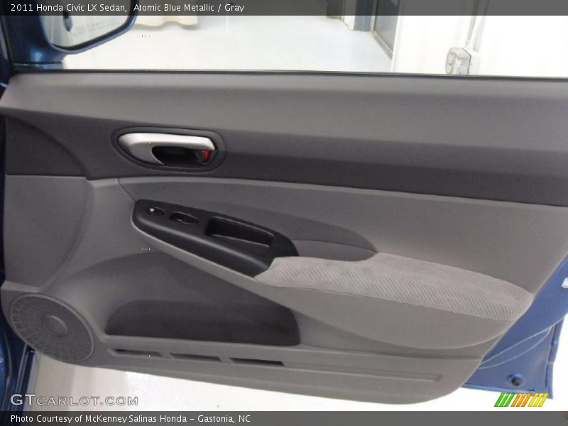 Atomic Blue Metallic / Gray 2011 Honda Civic LX Sedan
