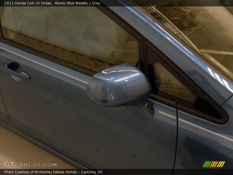 Atomic Blue Metallic / Gray 2011 Honda Civic LX Sedan