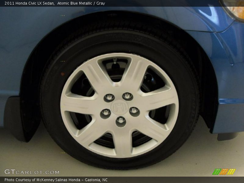 Atomic Blue Metallic / Gray 2011 Honda Civic LX Sedan