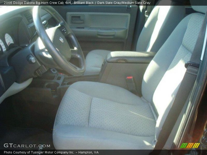 Brilliant Black / Dark Slate Gray/Medium Slate Gray 2008 Dodge Dakota Big Horn Crew Cab 4x4