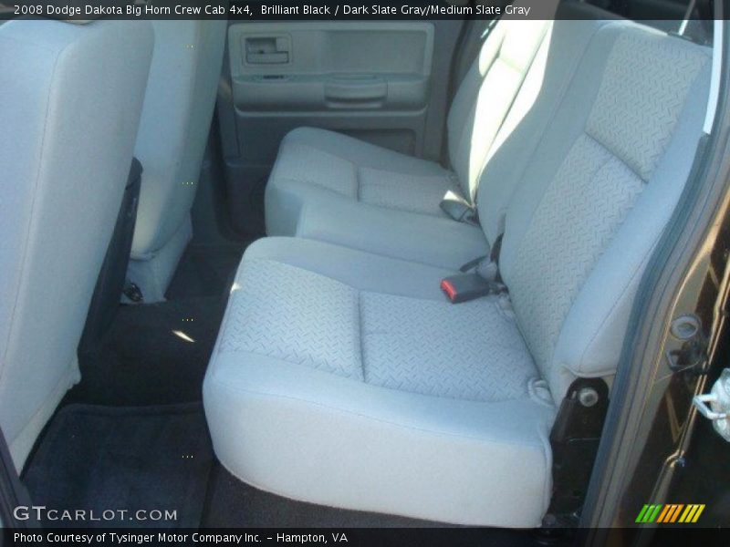 Brilliant Black / Dark Slate Gray/Medium Slate Gray 2008 Dodge Dakota Big Horn Crew Cab 4x4