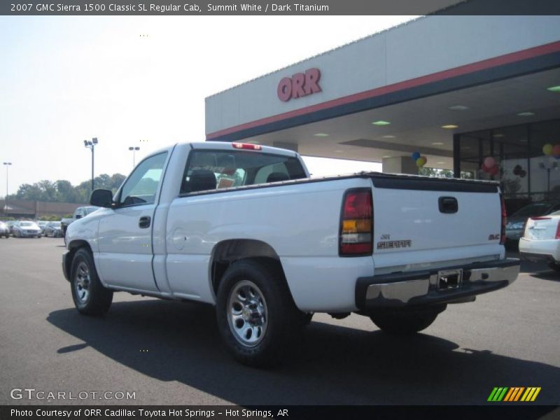 Summit White / Dark Titanium 2007 GMC Sierra 1500 Classic SL Regular Cab