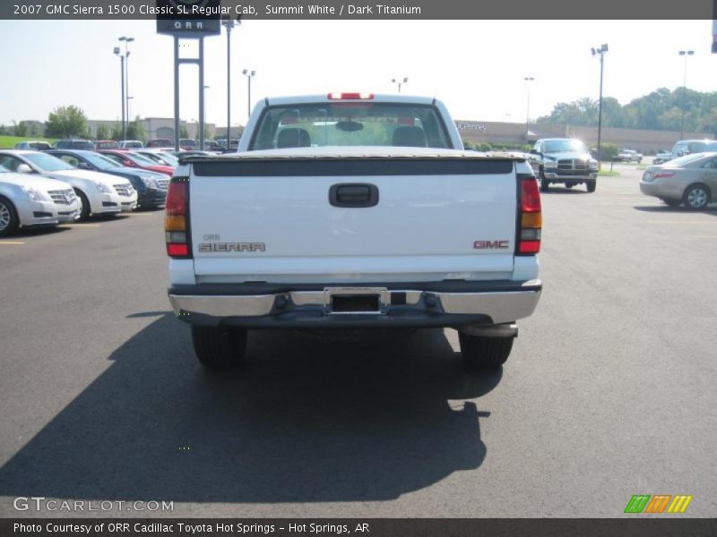 Summit White / Dark Titanium 2007 GMC Sierra 1500 Classic SL Regular Cab