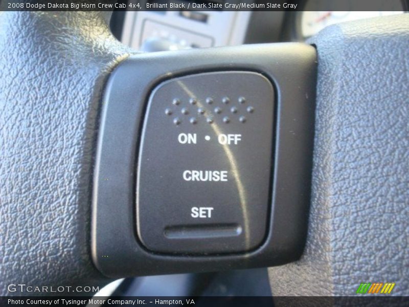 Brilliant Black / Dark Slate Gray/Medium Slate Gray 2008 Dodge Dakota Big Horn Crew Cab 4x4