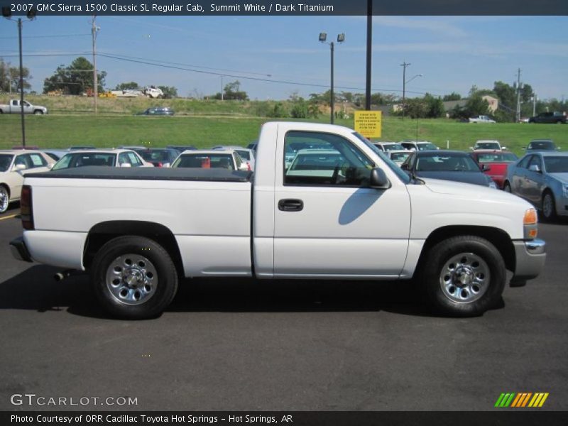 Summit White / Dark Titanium 2007 GMC Sierra 1500 Classic SL Regular Cab