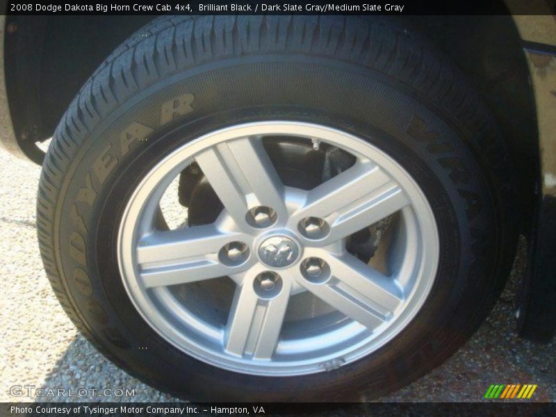 Brilliant Black / Dark Slate Gray/Medium Slate Gray 2008 Dodge Dakota Big Horn Crew Cab 4x4