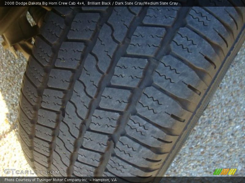 Brilliant Black / Dark Slate Gray/Medium Slate Gray 2008 Dodge Dakota Big Horn Crew Cab 4x4