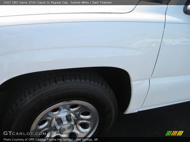 Summit White / Dark Titanium 2007 GMC Sierra 1500 Classic SL Regular Cab