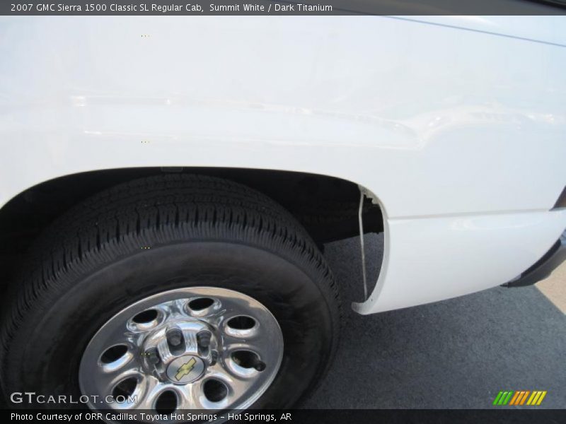Summit White / Dark Titanium 2007 GMC Sierra 1500 Classic SL Regular Cab