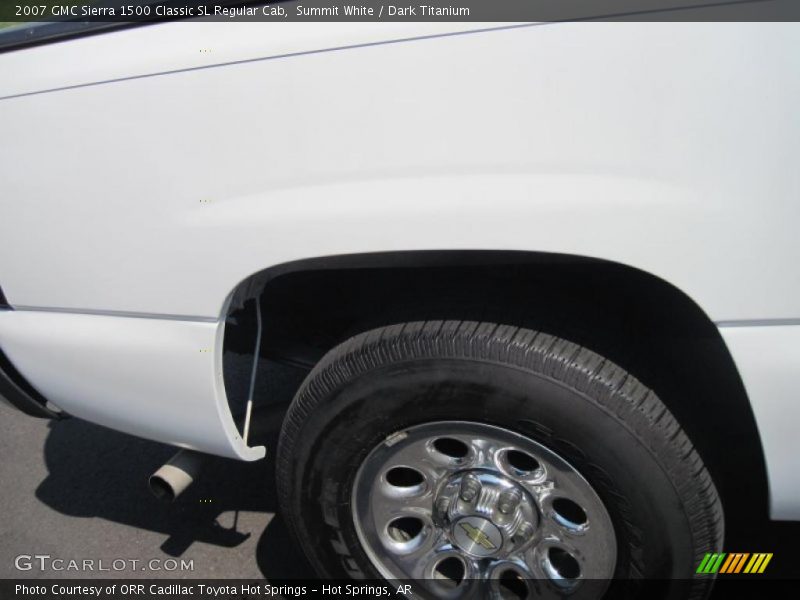 Summit White / Dark Titanium 2007 GMC Sierra 1500 Classic SL Regular Cab