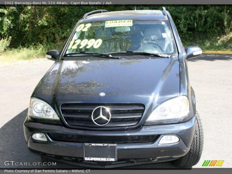 Capri Blue Metallic / Ash 2002 Mercedes-Benz ML 320 4Matic