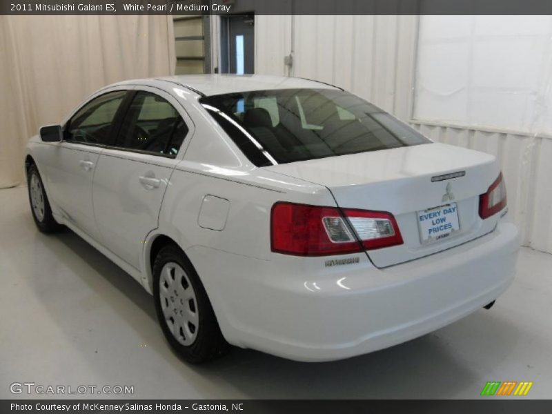 White Pearl / Medium Gray 2011 Mitsubishi Galant ES