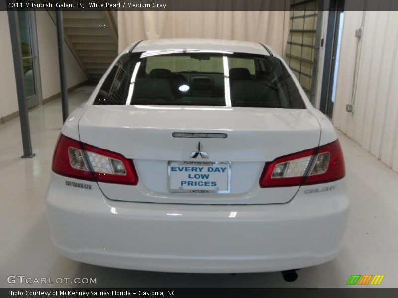 White Pearl / Medium Gray 2011 Mitsubishi Galant ES