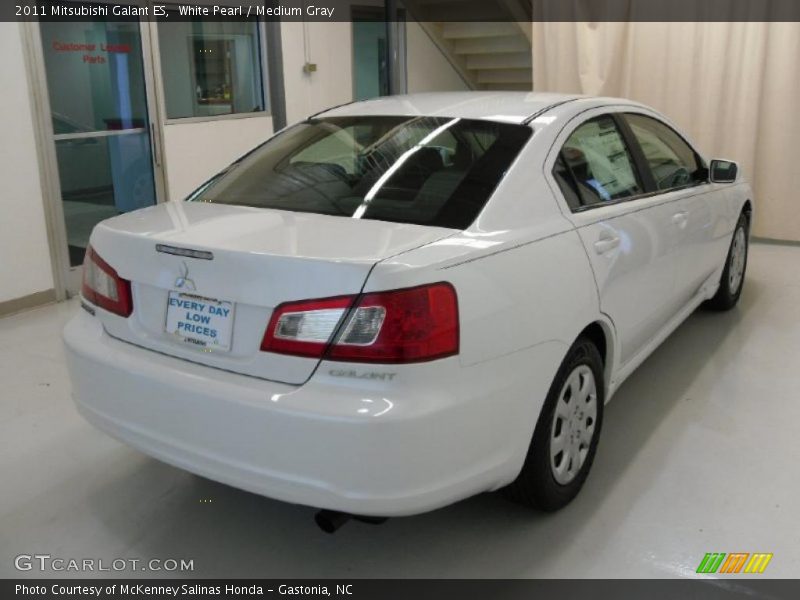 White Pearl / Medium Gray 2011 Mitsubishi Galant ES
