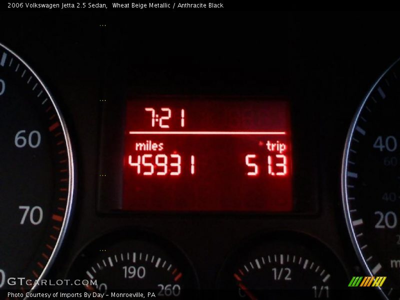 Wheat Beige Metallic / Anthracite Black 2006 Volkswagen Jetta 2.5 Sedan