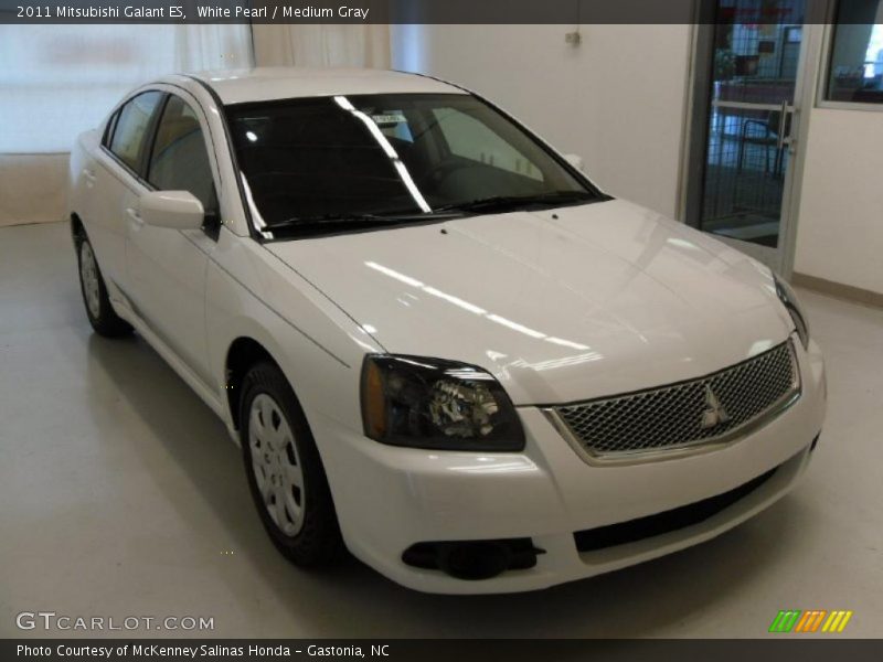 White Pearl / Medium Gray 2011 Mitsubishi Galant ES