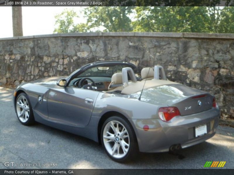 Space Grey Metallic / Beige 2008 BMW Z4 3.0i Roadster