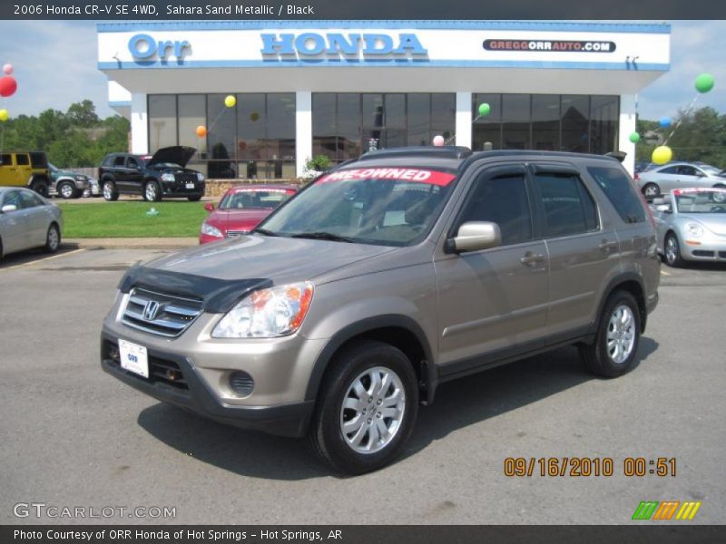 Sahara Sand Metallic / Black 2006 Honda CR-V SE 4WD