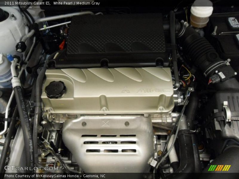 White Pearl / Medium Gray 2011 Mitsubishi Galant ES