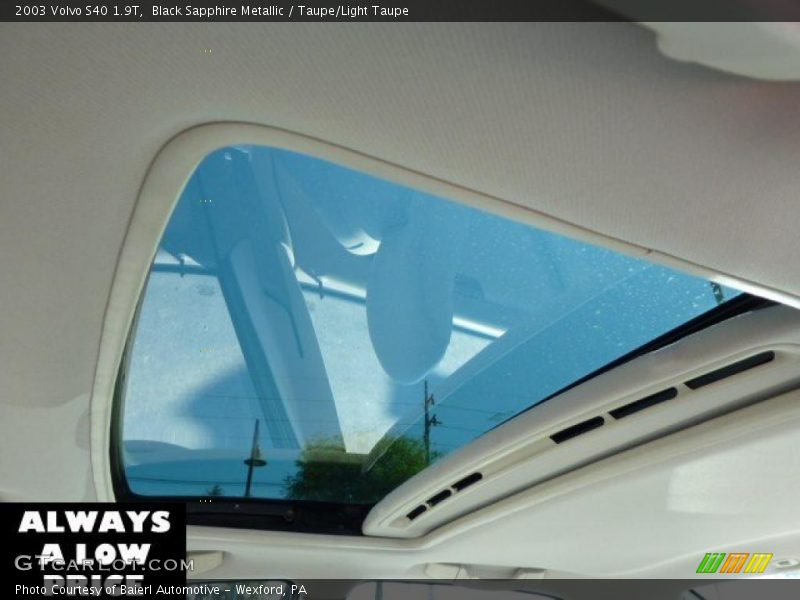 Black Sapphire Metallic / Taupe/Light Taupe 2003 Volvo S40 1.9T