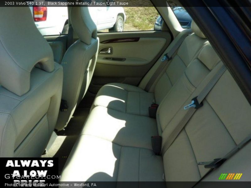 Black Sapphire Metallic / Taupe/Light Taupe 2003 Volvo S40 1.9T