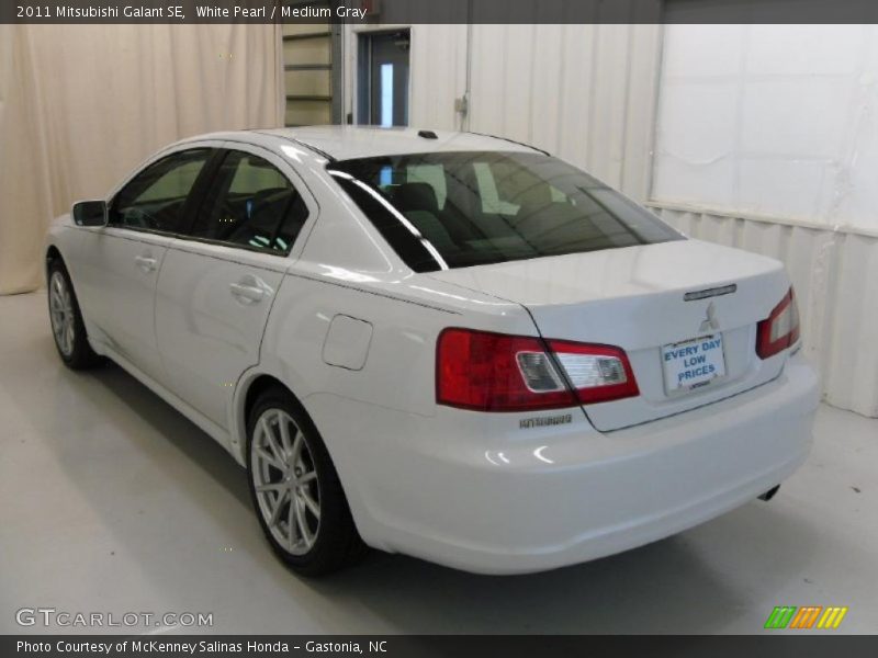 White Pearl / Medium Gray 2011 Mitsubishi Galant SE