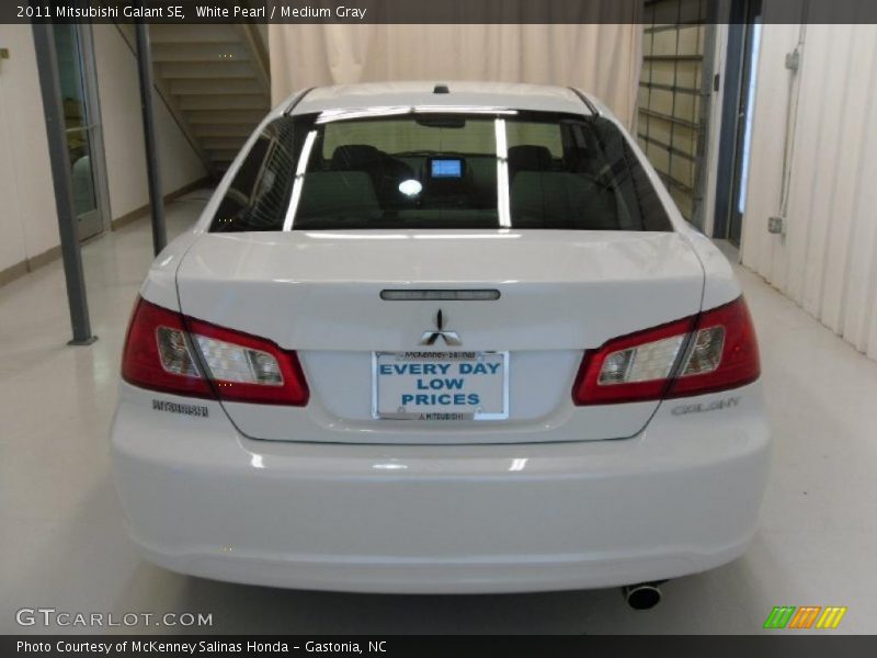 White Pearl / Medium Gray 2011 Mitsubishi Galant SE