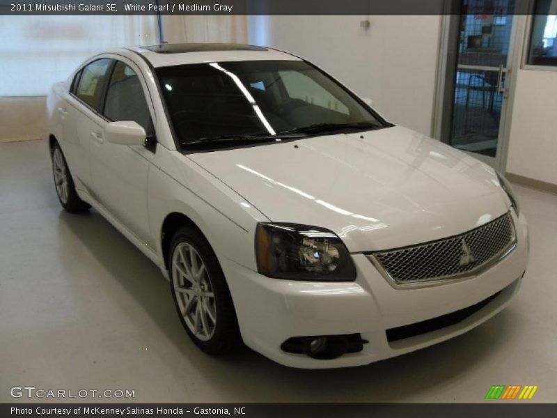 White Pearl / Medium Gray 2011 Mitsubishi Galant SE